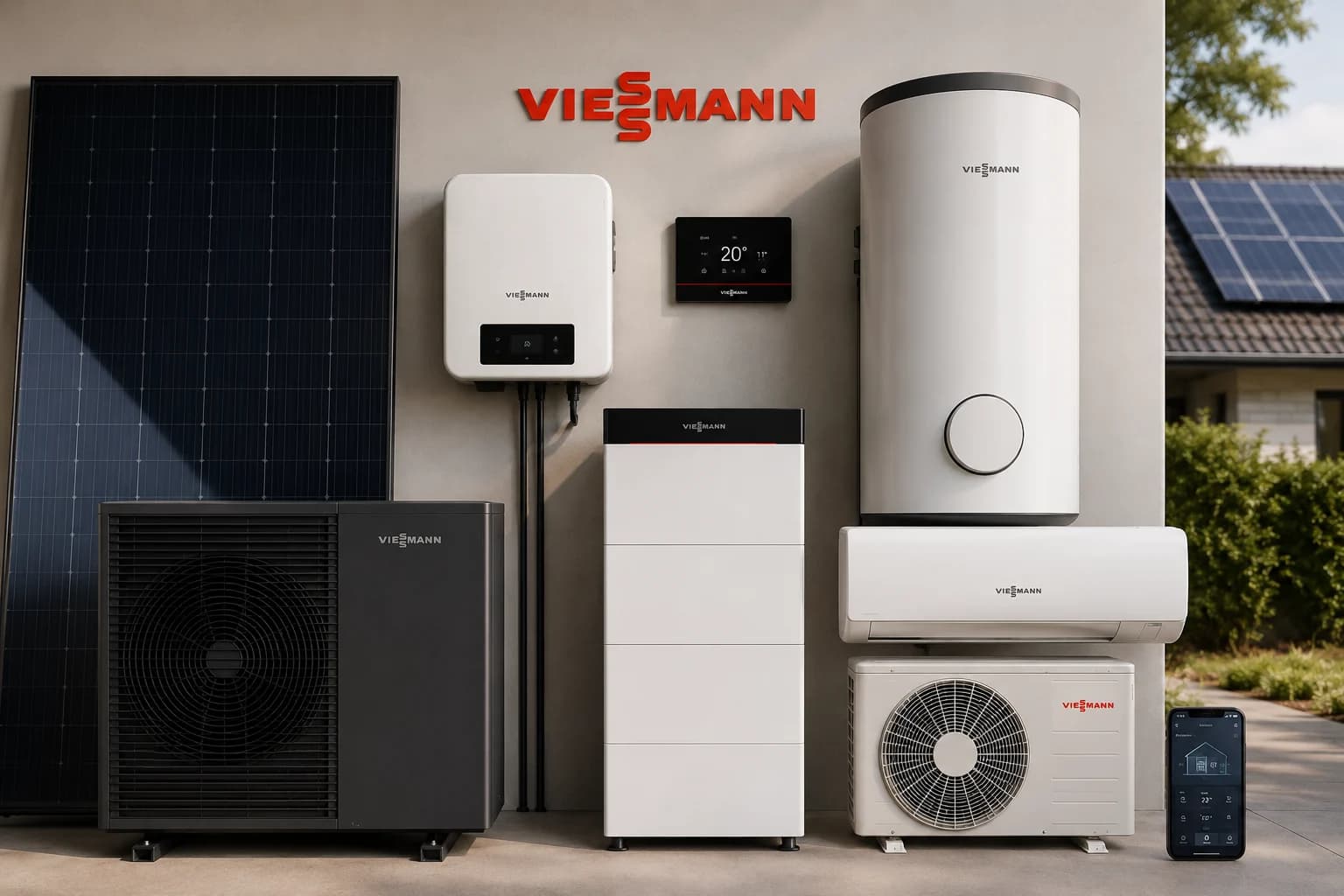 Illustratief overzicht van energie- en comfortoplossingen